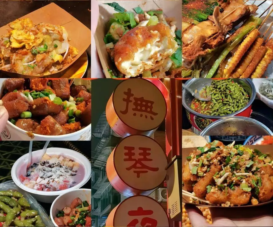 Fuqin, chengdu Night Market, showcasing local street food and authentic old-city night vibes