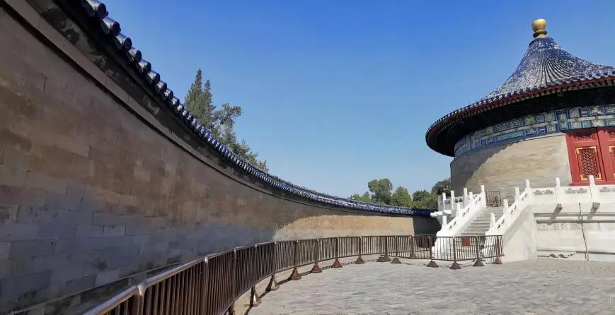 The Echo Wall at the Temple of Heaven, a famous acoustic wonder in Beijing