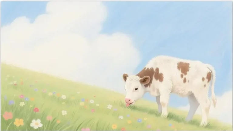 Chinese Zodiac Ox colored pencil illustration, representing diligence, strength, and stability