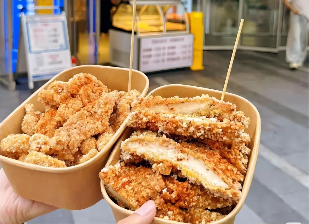 Crispy Shanghai-style fried pork cutlet served with spicy soy sauce