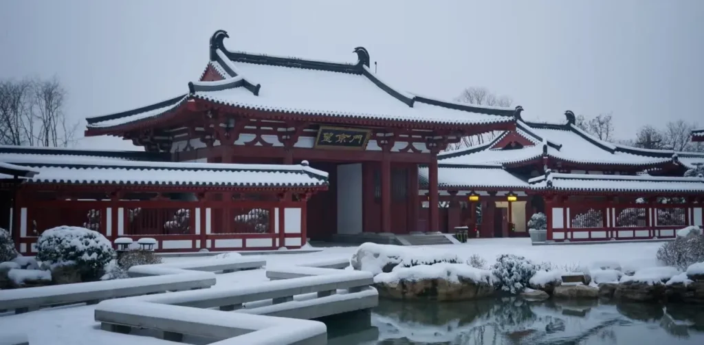 Huaqing Palace in winter, historic imperial hot springs and scenic spot on a 3 days in Xi’an itinerary