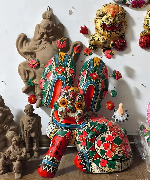 Fengxiang clay sculpture from Xi’an, created in Traditional Handicraft Workshops in China