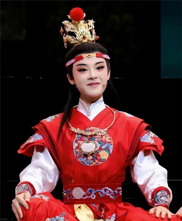 Yue Opera in Shanghai actor in Jia Baoyu costume from Dream of the Red Chamber
