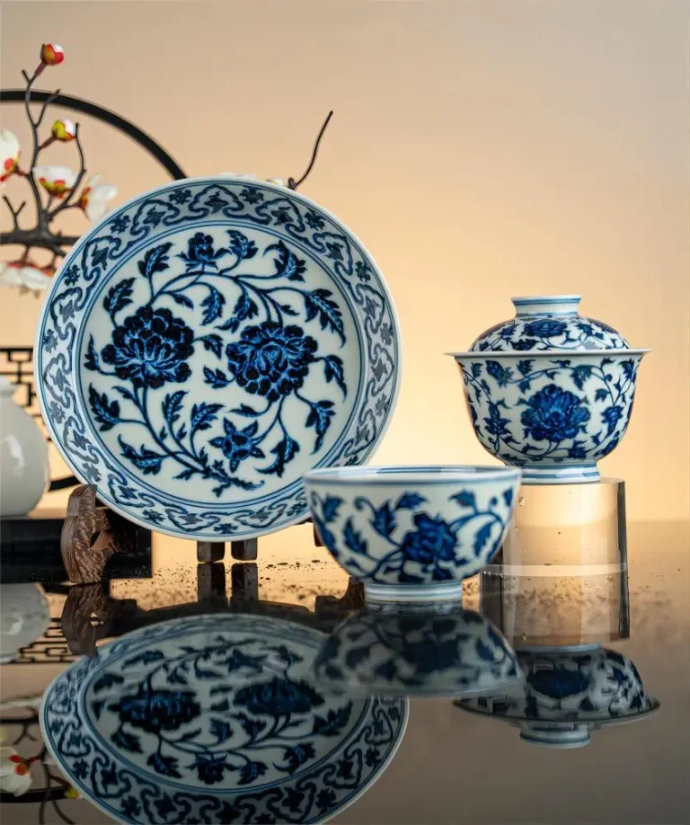 Jingdezhen Porcelain Blue and White Decorative Piece
