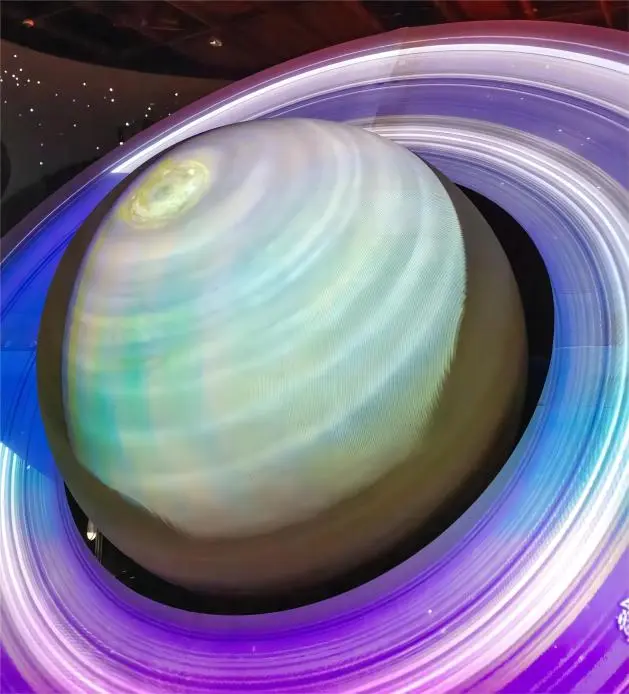 Saturn model exhibit at Shanghai Astronomy Museum, Pudong, Shanghai day trip