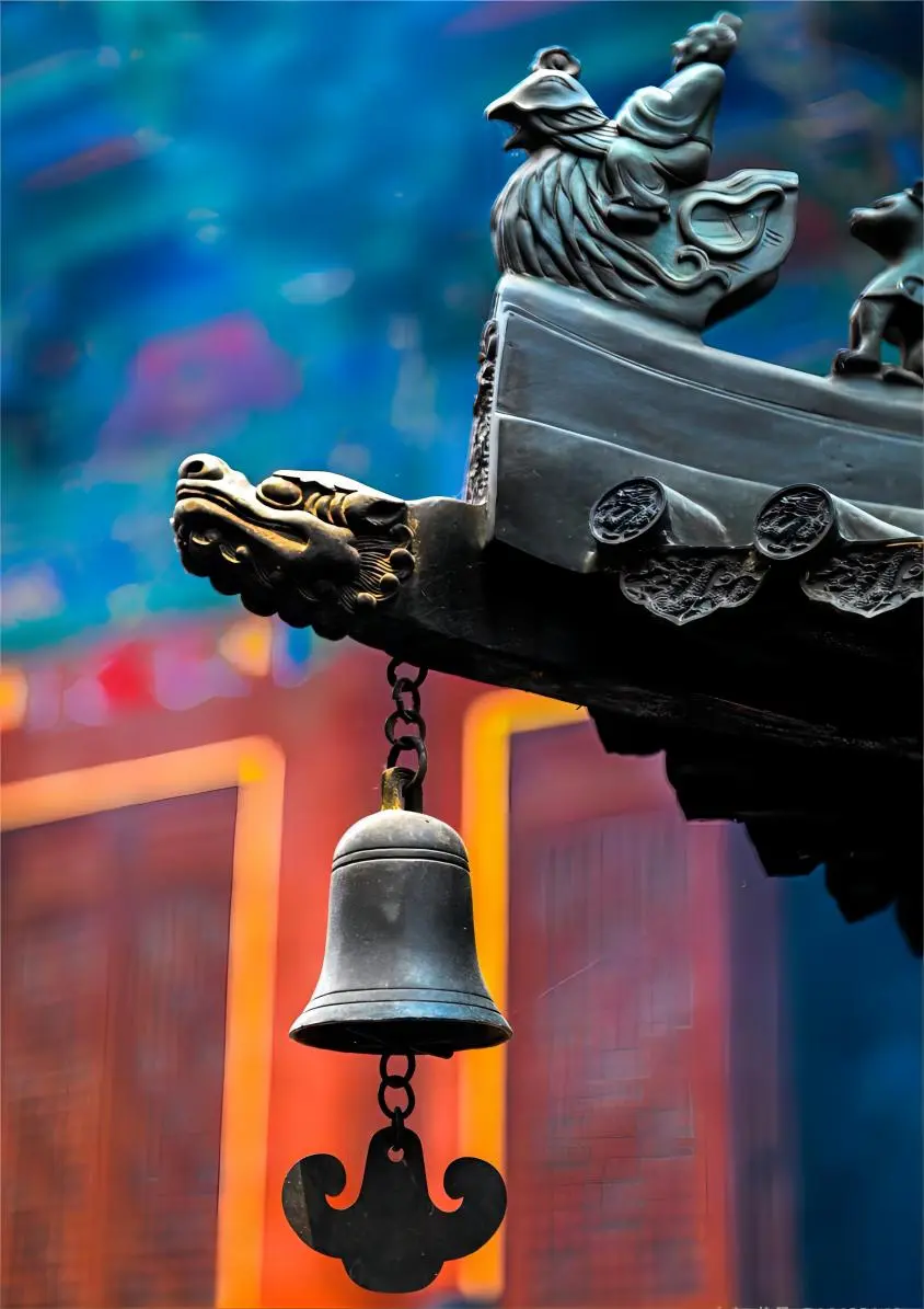 Close-up of a corner of Shaolin Temple on Mount Song, Henan, showcasing the historic architecture and Zen atmosphere, a must-see for temples in China enthusiasts