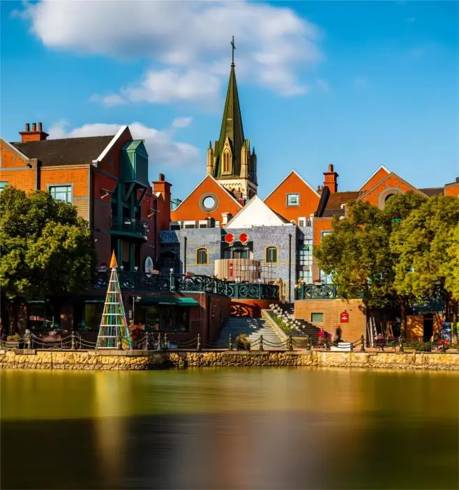 British-style architecture in Thames Town near Sheshan National Tourist Resort, Shanghai travel guide