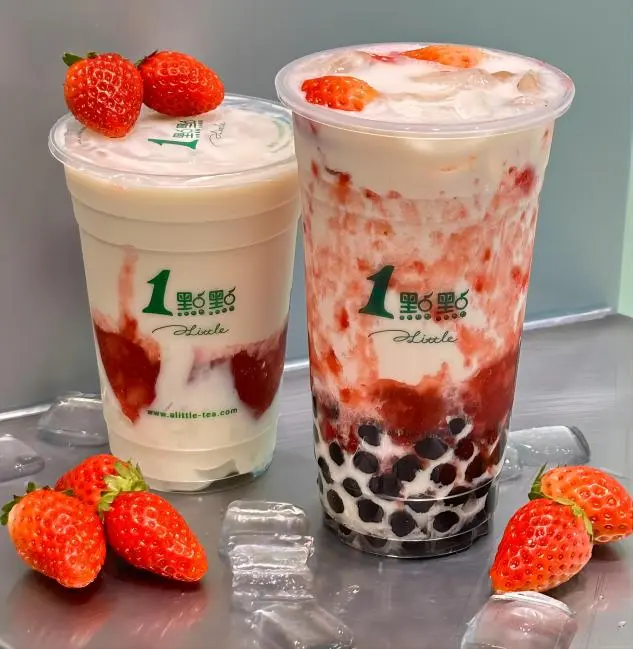 Yi Dian Dian milk tea in Beijing, a Taiwanese-style hand-shaken drink with customizable sweetness and ice level.