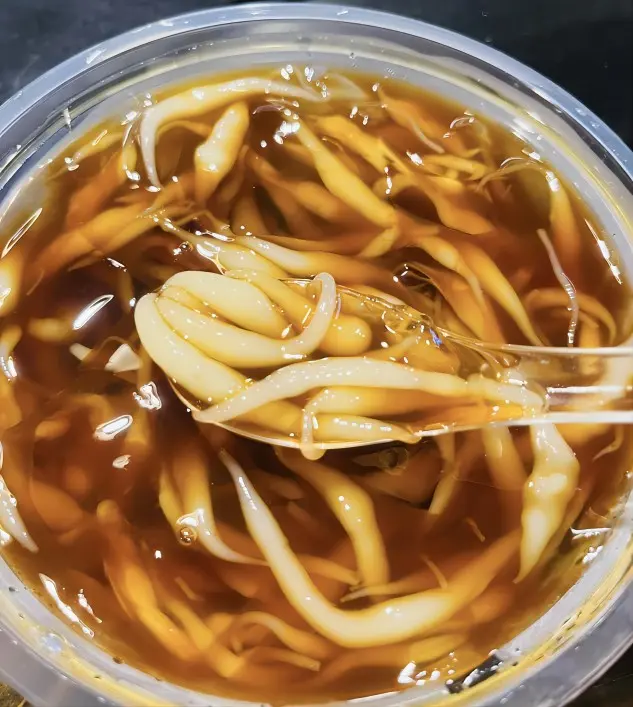 Liangxia cold rice drops, traditional handmade local treat in Chengdu