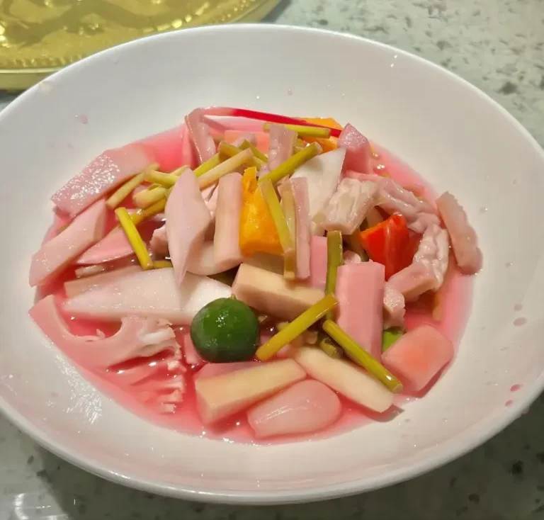 Sichuan pickles (paocai) served at a local Chengdu restaurant