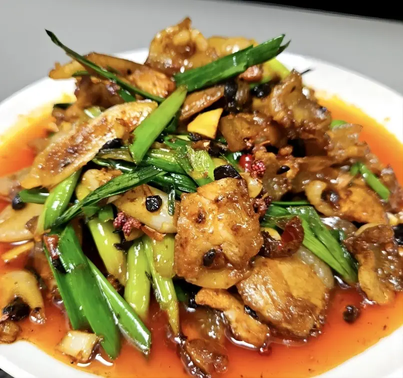 Traditional Chengdu Twice-Cooked Pork (Hui Guo Rou) served on a plate