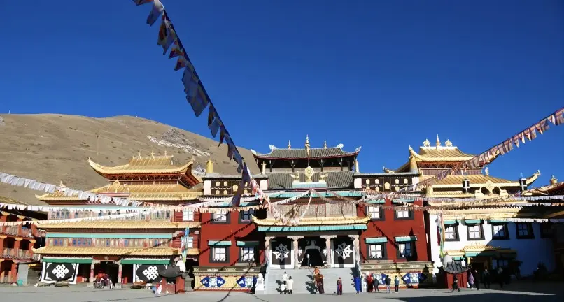Tagong Monastery, a Tibetan Buddhist temple on Tagong Grassland in Western Sichuan