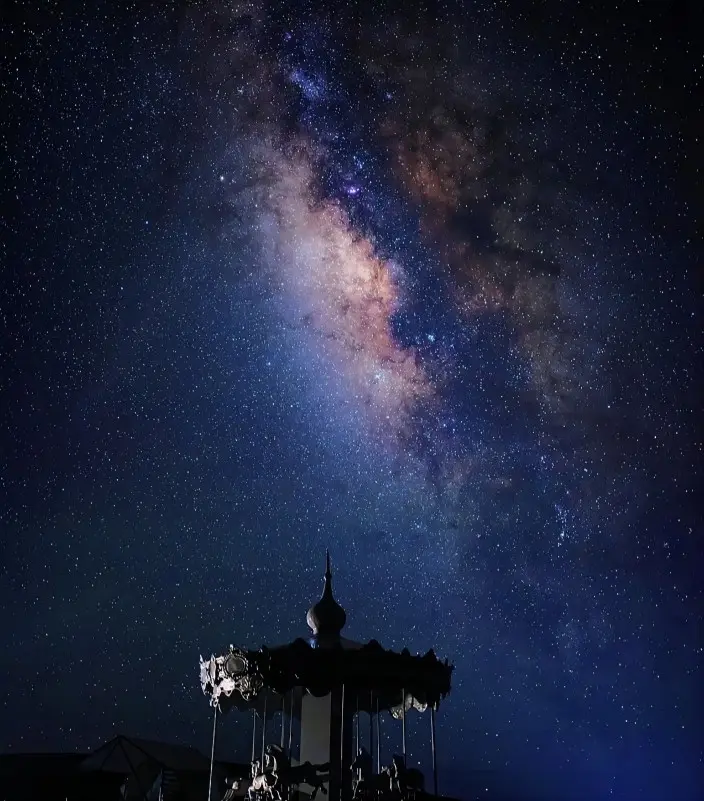 Milky Way over YuZiXi stargazing camp at 4200 meters with no light pollution
