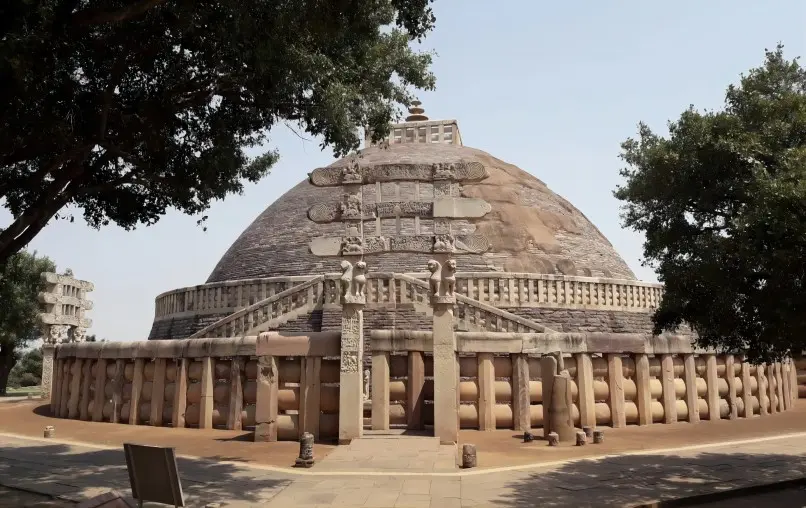 Indian-style Buddhist hall at White Horse Temple, reflecting early Buddhist architecture