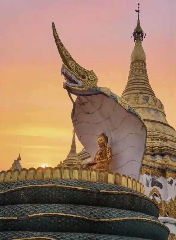 Myanmar-style Buddhist temple within the international zone of White Horse Temple