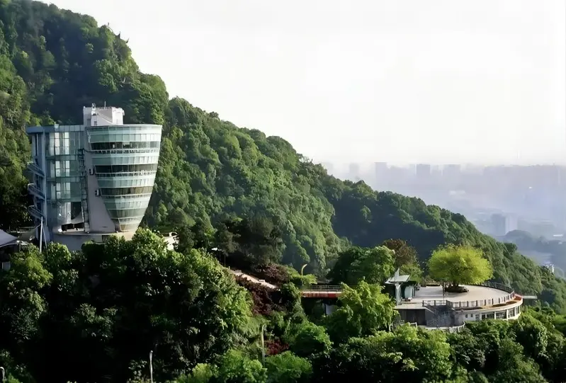 Panoramic night view of Chongqing skyline from Nanshan One Tree Viewpoint