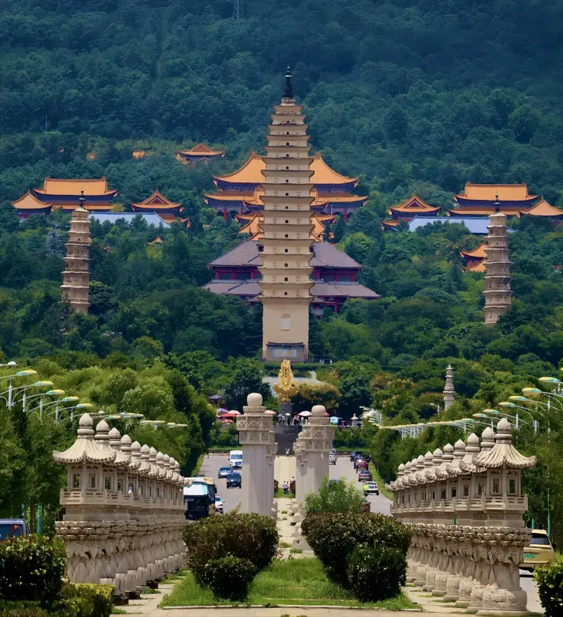 The Three Pagodas of Chongsheng Temple in Dali Yunnan China