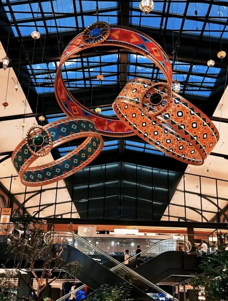 A corner of the Yiwu International Trade City interior, displaying a variety of global products.