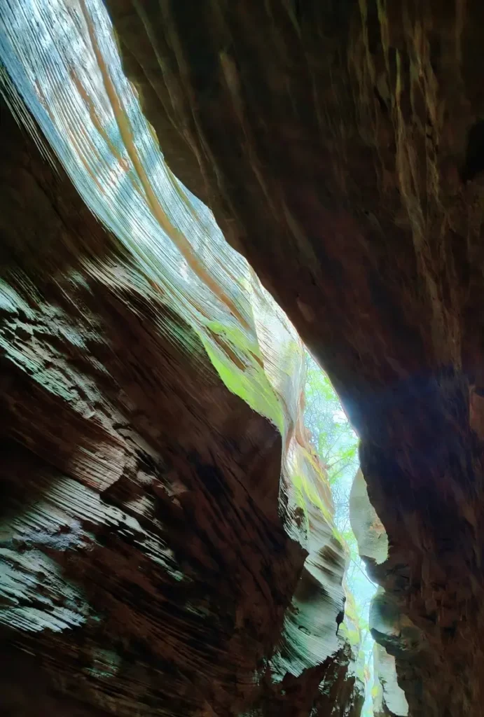 One-Line Sky canyon passage at Yucha Grand Canyon under sunny weather